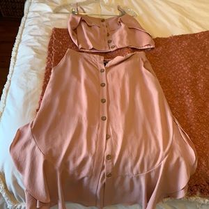 Rose colored two piece set from Lulus